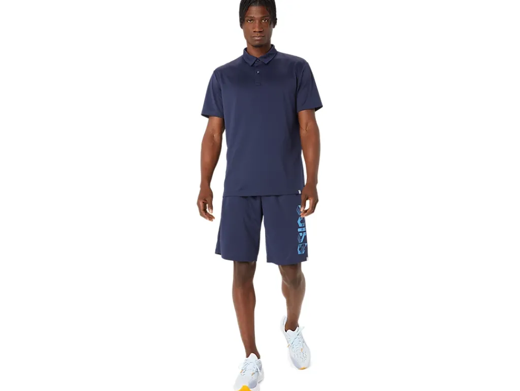 ASICS HEX GRAPHIC DRY POLO SHIRTS-Men Training|T-Shirts & Tops