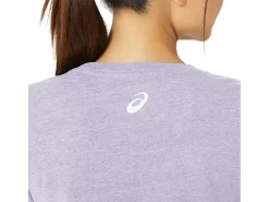 ASICS  HIBISCUS SLOGAN CREW-Women Extended Sizes|T-Shirts & Tops
