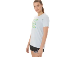 ASICS  HIBISCUS SLOGAN CREW-Women Extended Sizes|T-Shirts & Tops