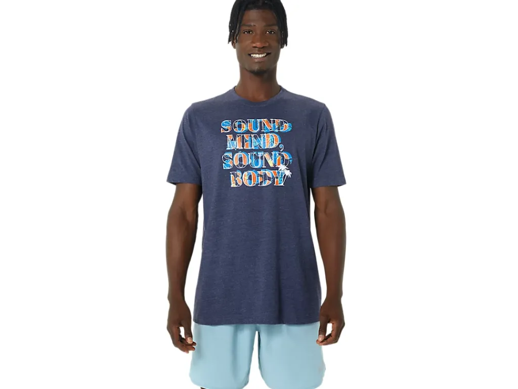 ASICS HIBISCUS SLOGAN TEE-Women T-Shirts & Tops|Training