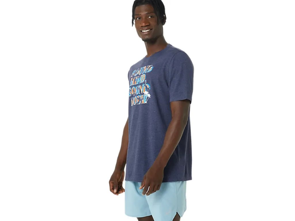 ASICS HIBISCUS SLOGAN TEE-Women T-Shirts & Tops|Training
