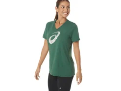 ASICS HOLIDAY LIGHTS LOGO V-NECK-Women T-Shirts & Tops