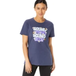 ASICS MONARCH SLOGAN CREW-Women Extended Sizes|T-Shirts & Tops