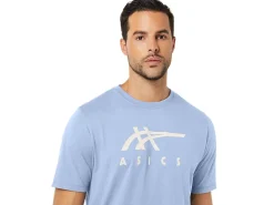 ASICS STRIPE SHORT SLEEVE TEE-Women Extended Sizes|T-Shirts & Tops
