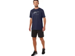 ASICS STRIPE SHORT SLEEVE TEE-Women Extended Sizes|T-Shirts & Tops