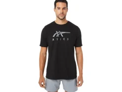 ASICS STRIPE SHORT SLEEVE TEE-Women T-Shirts & Tops|Extended Sizes