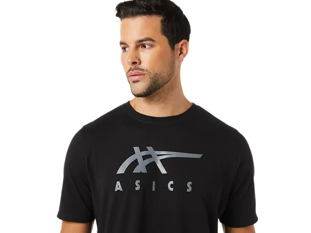 ASICS STRIPE SHORT SLEEVE TEE-Women T-Shirts & Tops|Extended Sizes