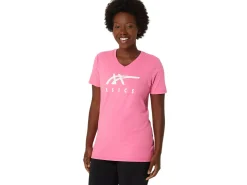 ASICS STRIPES V-NECK-Women T-Shirts & Tops