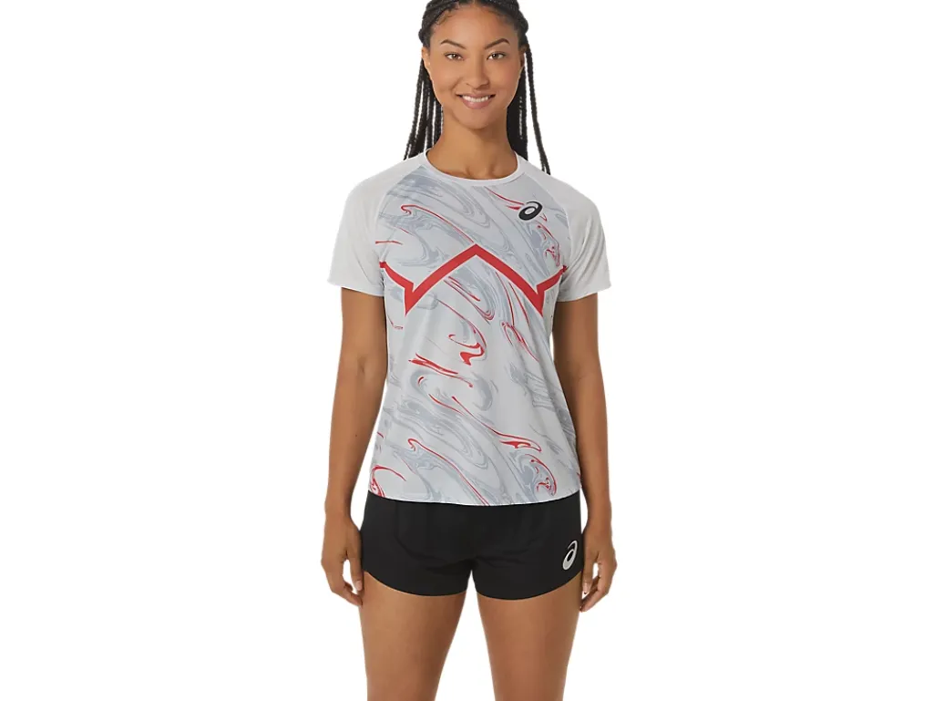 ASICS CJ-LINE LIGHT SHORT SLEEVE TOP-Women Track & Field|T-Shirts & Tops