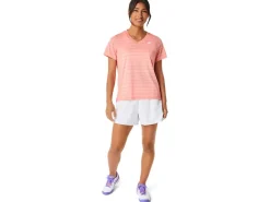 ASICS COURT STRIPE SHORT SLEEVE TOP-Women Tennis|Tennis