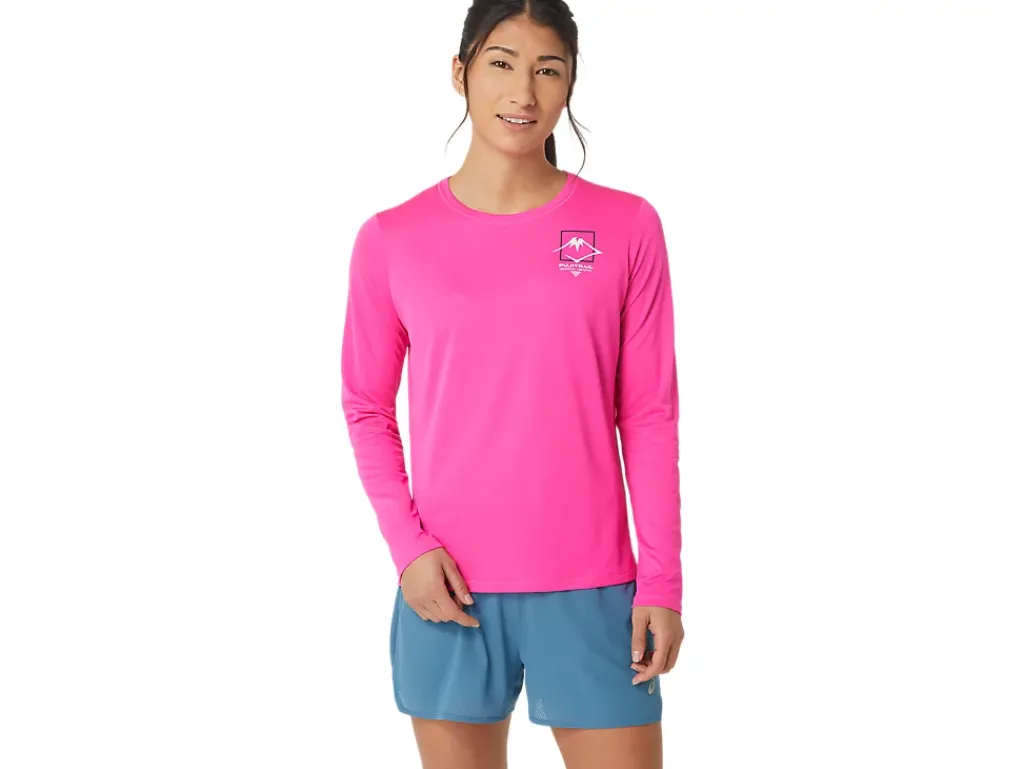 ASICS FUJITRAIL LOGO LONG SLEEVE TOP-Women Trail Running|T-Shirts & Tops