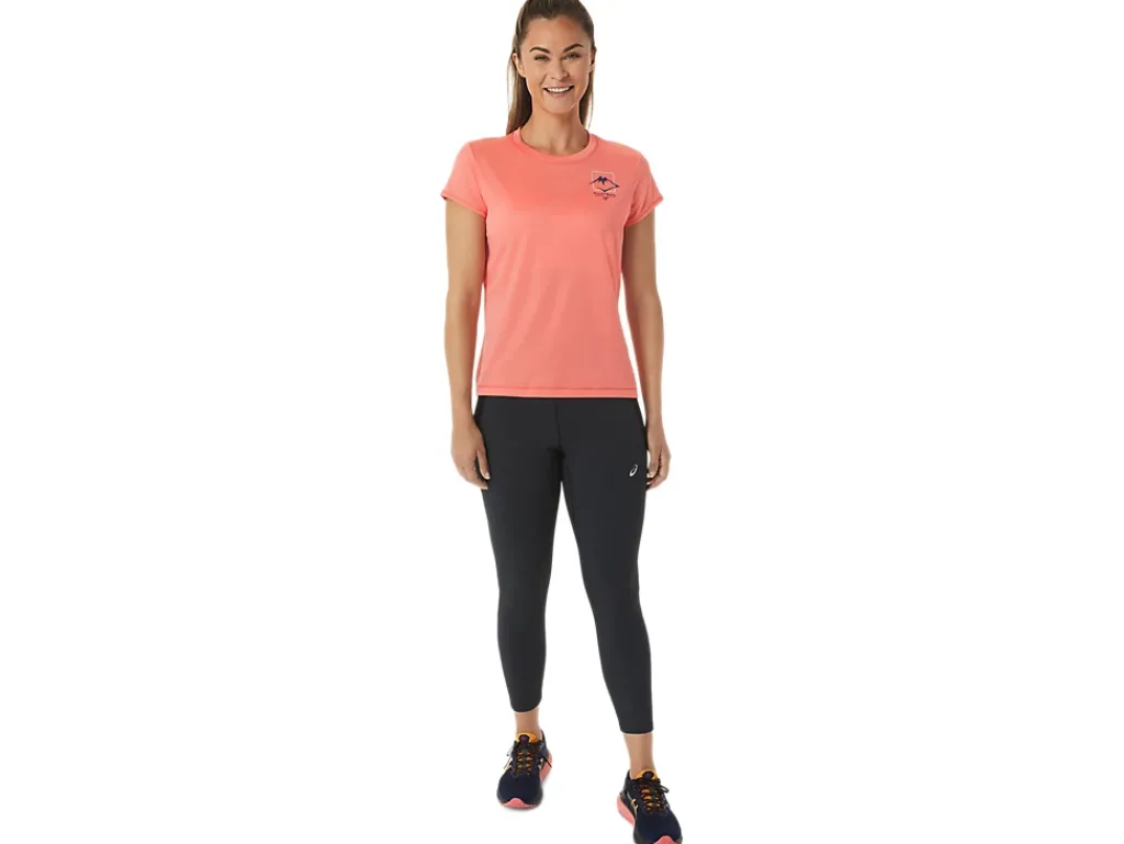 ASICS FUJITRAIL LOGO SHORT SLEEVE TOP-Women Trail Running|Trail Running
