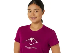 ASICS FUJITRAIL LOGO SHORT SLEEVE TOP-Women Trail Running|T-Shirts & Tops