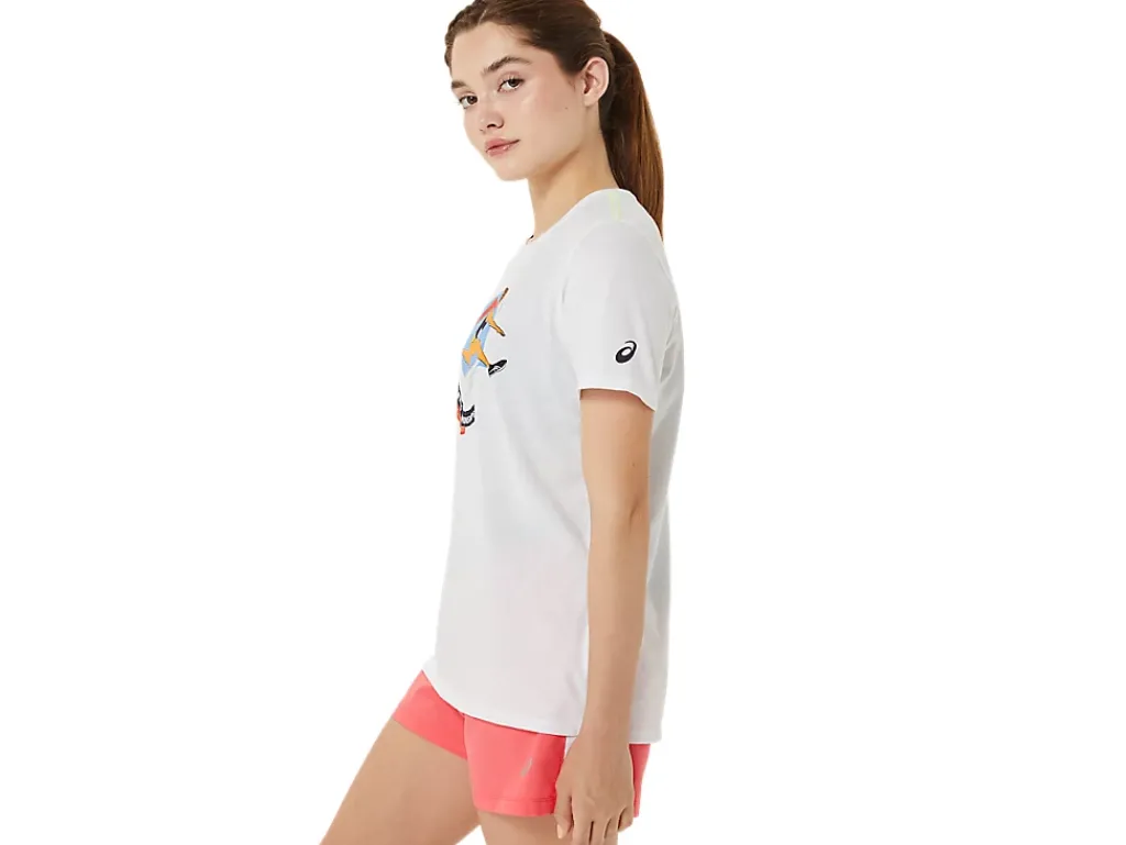 ASICS GRAPHIC SHORT SLEEVE WCH-Women T-Shirts & Tops