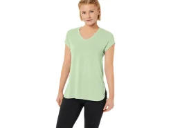 ASICS HEATHER VNECK TOP-Women Extended Sizes|T-Shirts & Tops