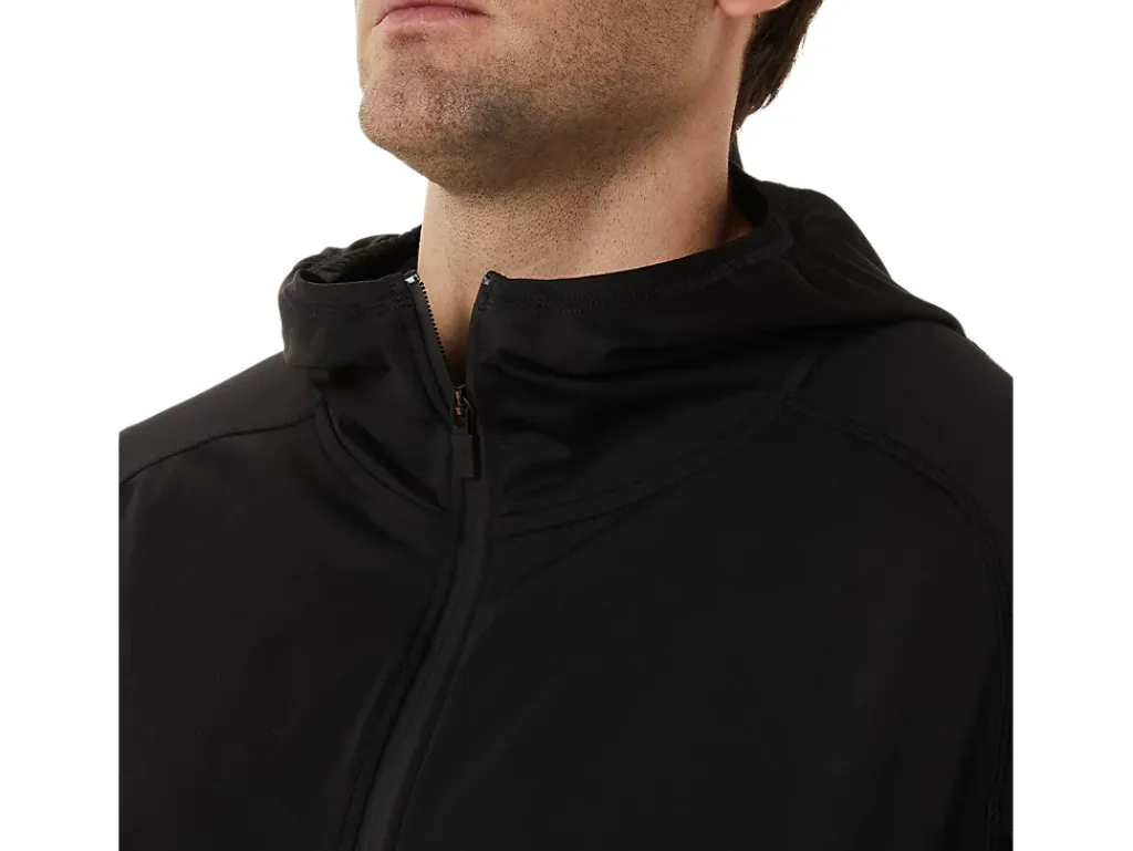 ASICS MEN ACTIBREEZE JACQUARD BRUSHED KNIT JACKET-Men Training|Jackets & Outerwear