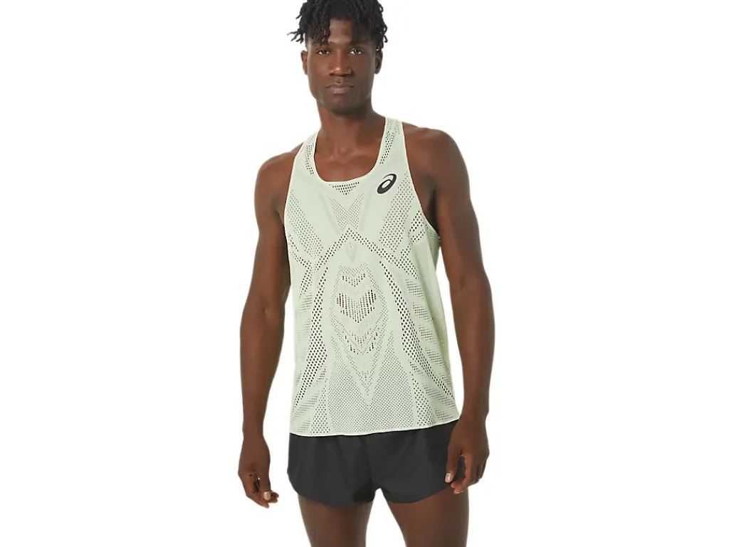 ASICS MEN ACTIBREEZE JACQUARD SINGLET-Men Track & Field|T-Shirts & Tops