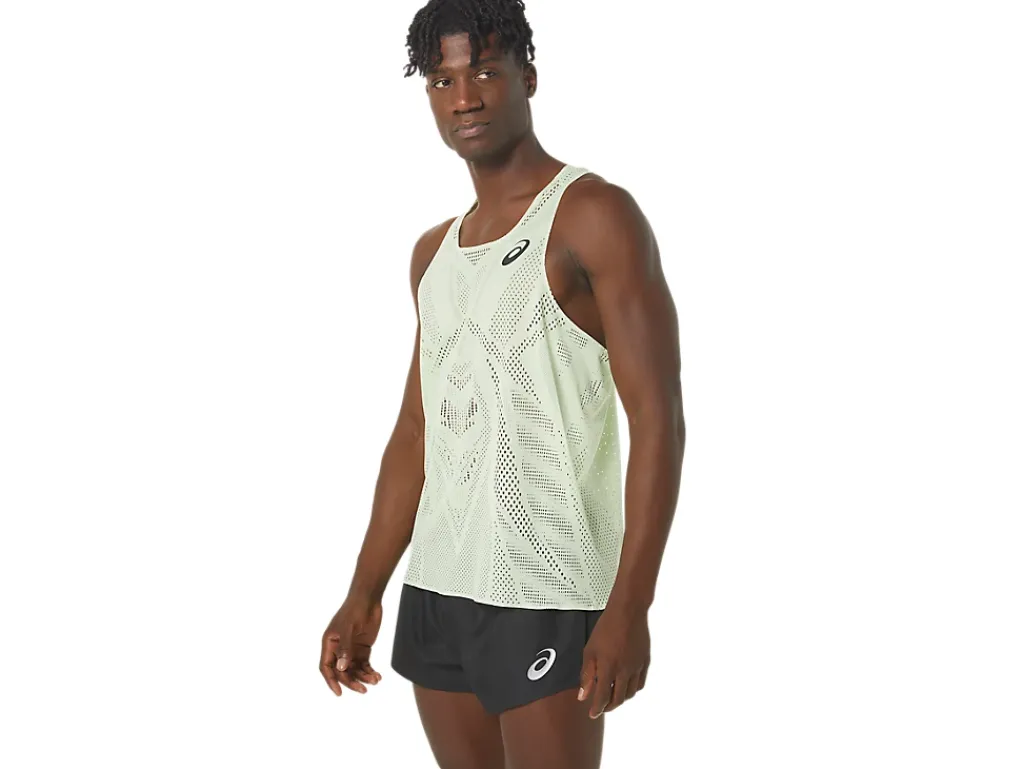 ASICS MEN ACTIBREEZE JACQUARD SINGLET-Men Track & Field|T-Shirts & Tops