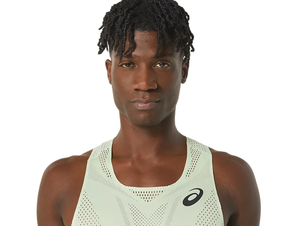 ASICS MEN ACTIBREEZE JACQUARD SINGLET-Men Track & Field|T-Shirts & Tops