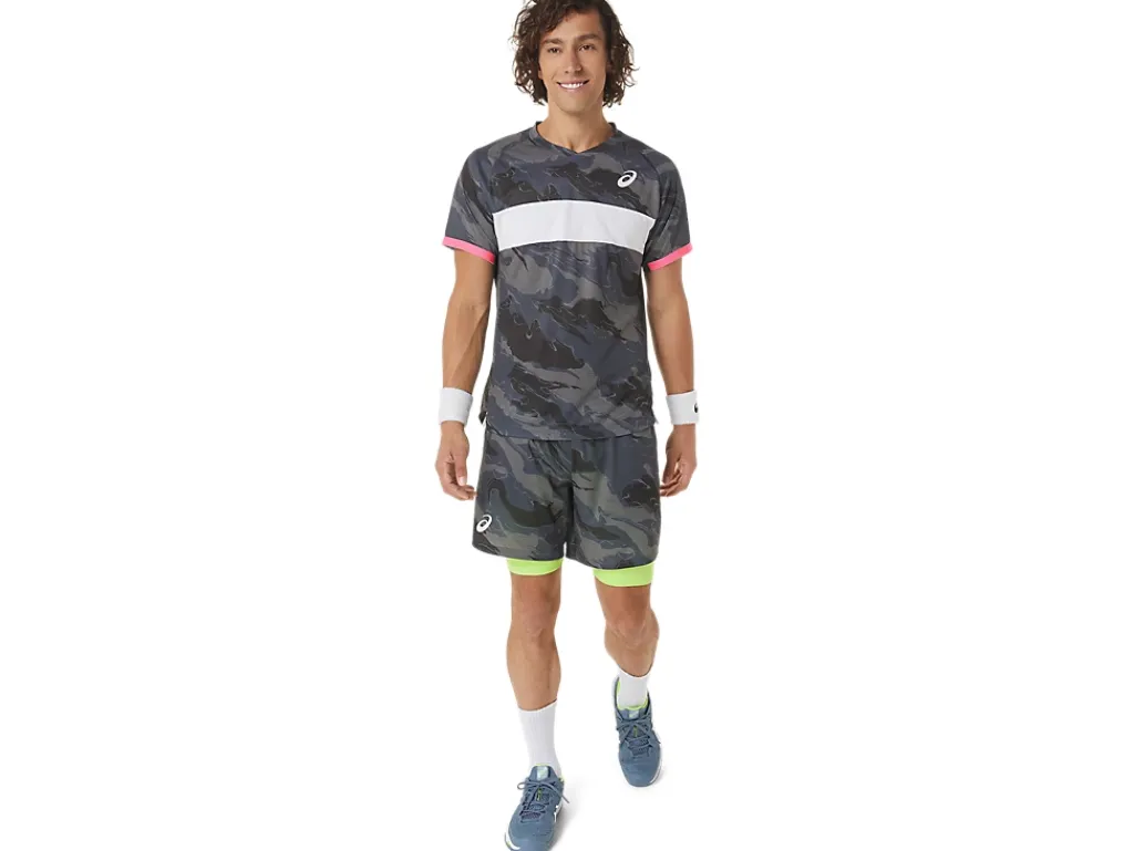 ASICS MEN MATCH GRAPHIC 7IN SHORT-Men Pickleball|Tennis