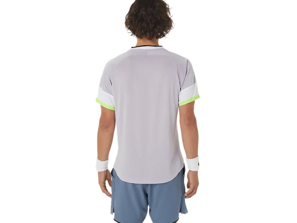 ASICS MEN MATCH SHORT SLEEVE TOP-Men Pickleball|Tennis