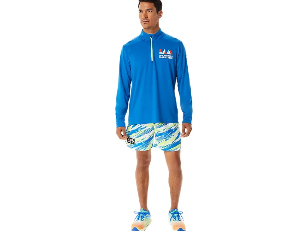 ASICS MEN READY-SET HALF ZIP LAM-Men T-Shirts & Tops