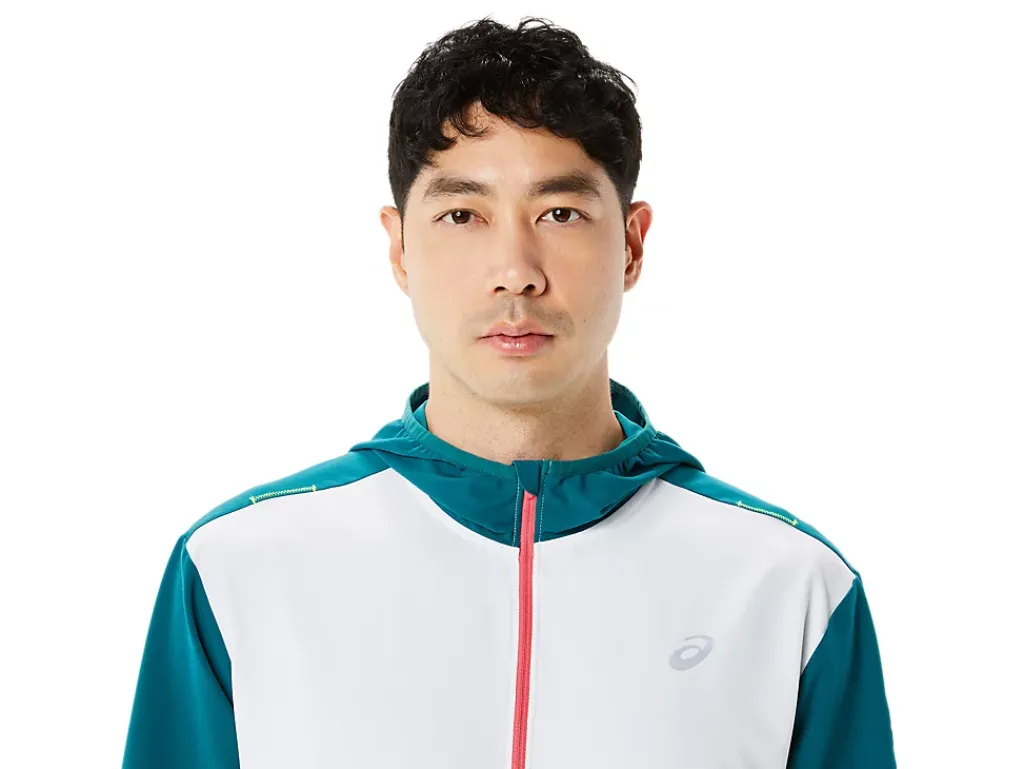 ASICS MEN READY-SET JACKET COLOR BLOCK WCH-Men Jackets & Outerwear