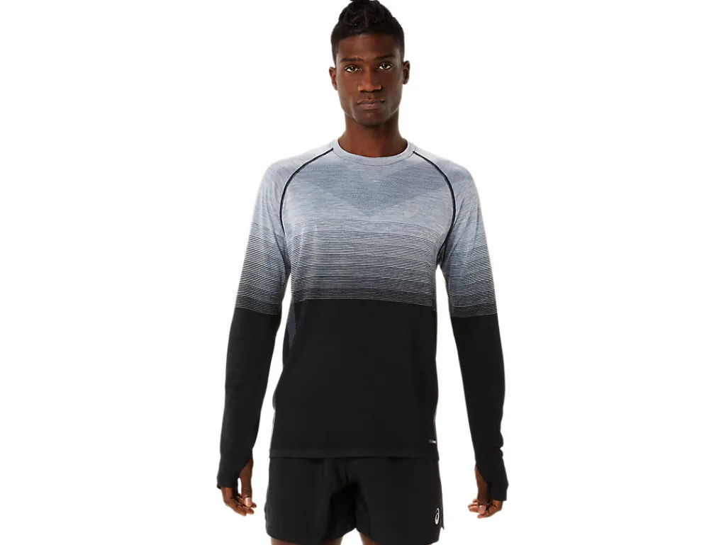 ASICS MEN SEAMLESS LONG SLEEVE TOP-Men T-Shirts & Tops
