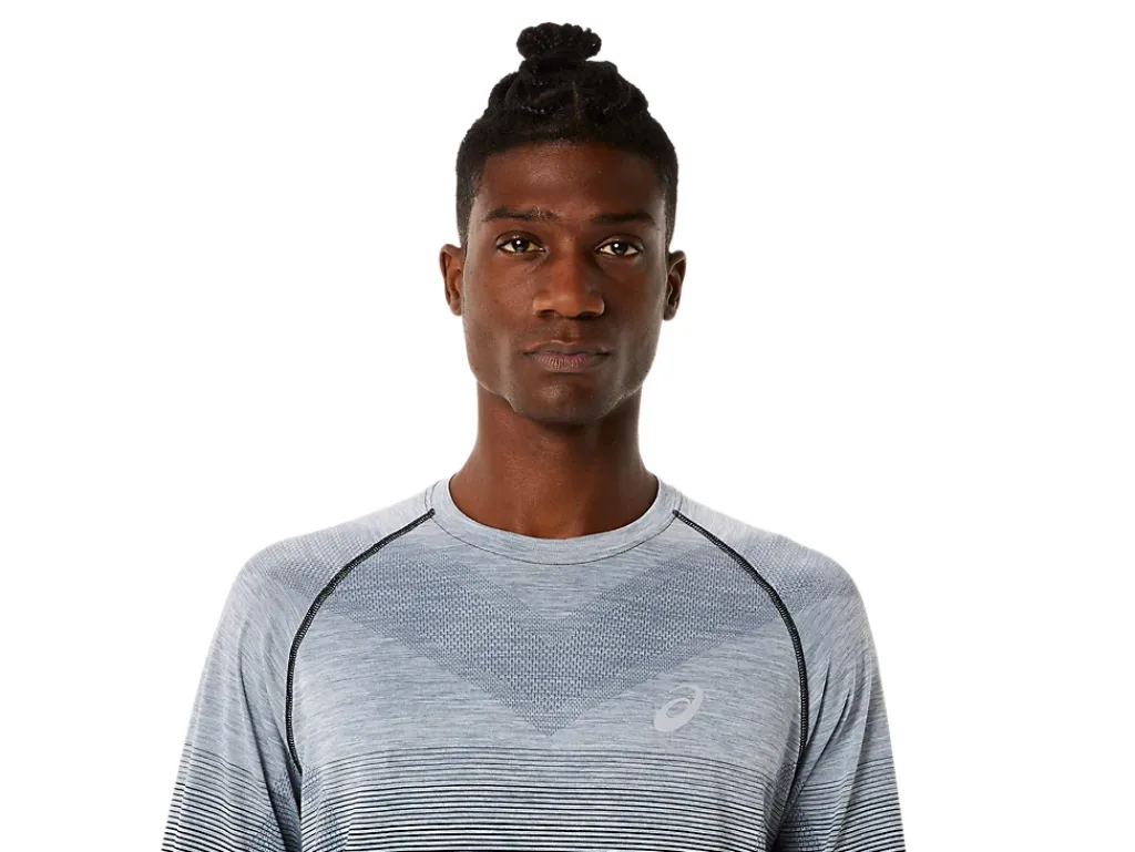 ASICS MEN SEAMLESS LONG SLEEVE TOP-Men T-Shirts & Tops