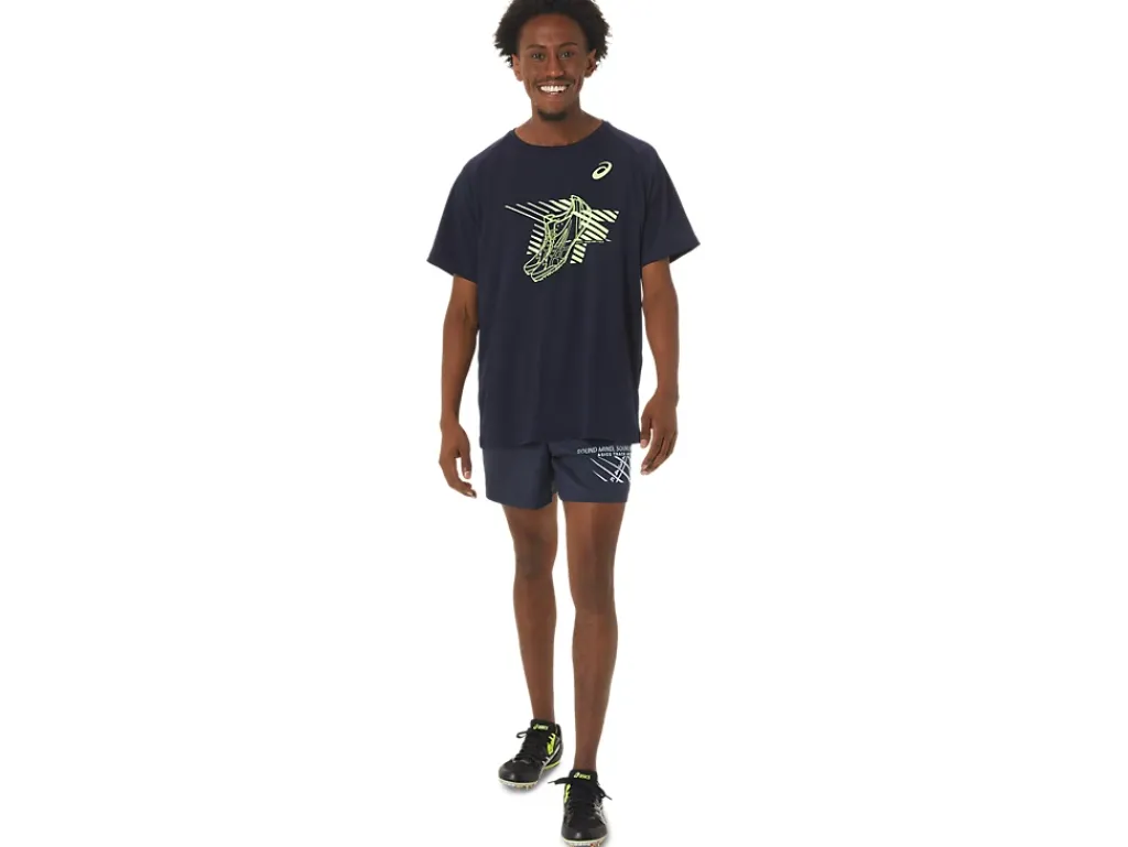 ASICS MEN SHOES GRAPHIC SHORT SLEEVE TOP-Men Track & Field|T-Shirts & Tops