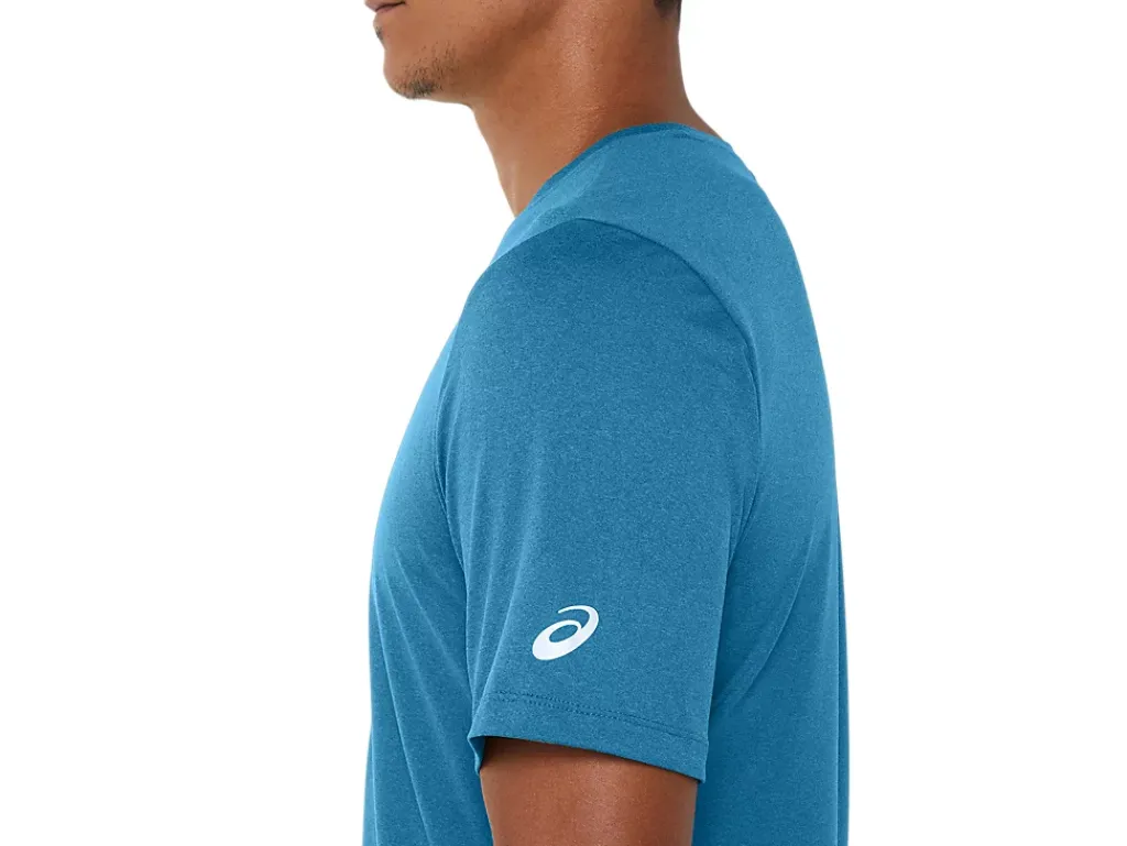 ASICS MEN SHORT SLEEVE HTHR TECH TOP-Men Extended Sizes|T-Shirts & Tops