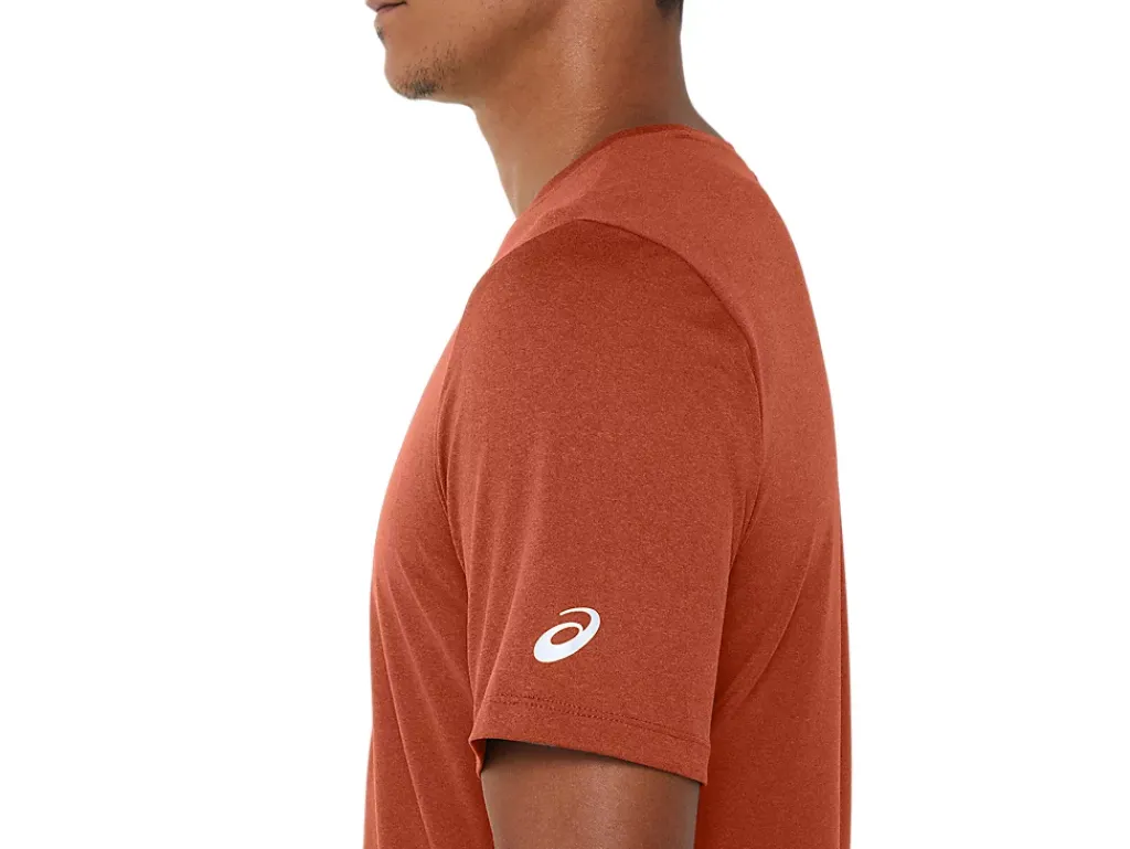 ASICS MEN SHORT SLEEVE HTHR TECH TOP-Men Extended Sizes|T-Shirts & Tops