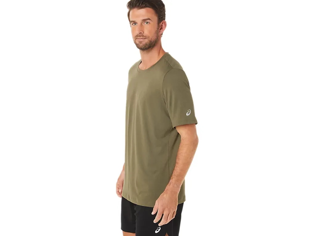 ASICS MEN SHORT SLEEVE HTHR TECH TOP-Men Extended Sizes|T-Shirts & Tops