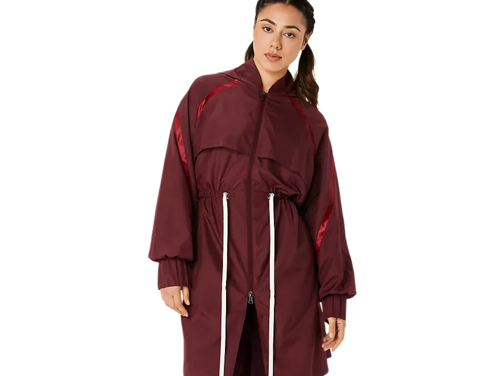 ASICS NAGINO WOVEN LONG JACKET-Women Jackets & Outerwear