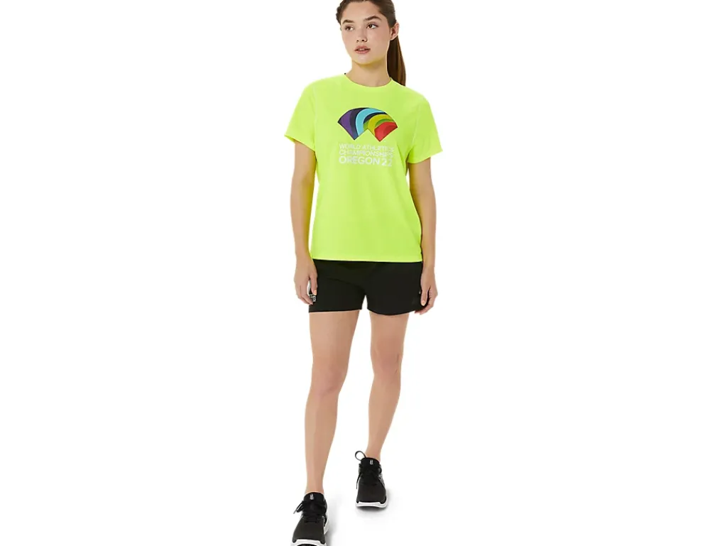 ASICS READY-SET II SHORT SLEEVE WCH-Women T-Shirts & Tops