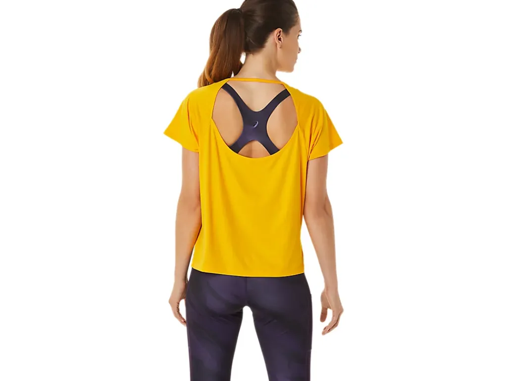 ASICS SIDE SLIT SHORT SLEEVE TOP-Women T-Shirts & Tops