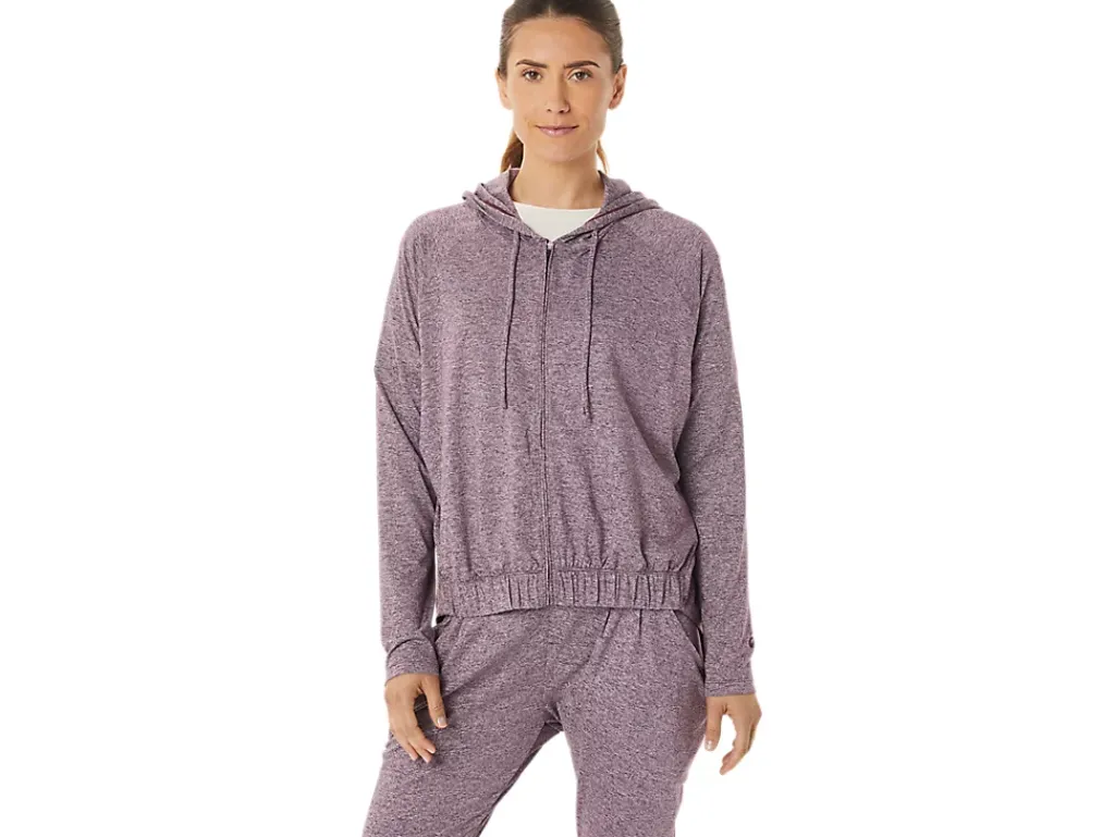 ASICS SOFT STRETCH KNIT FULL ZIP HOODIE-Women Hoodies & Sweatshirts
