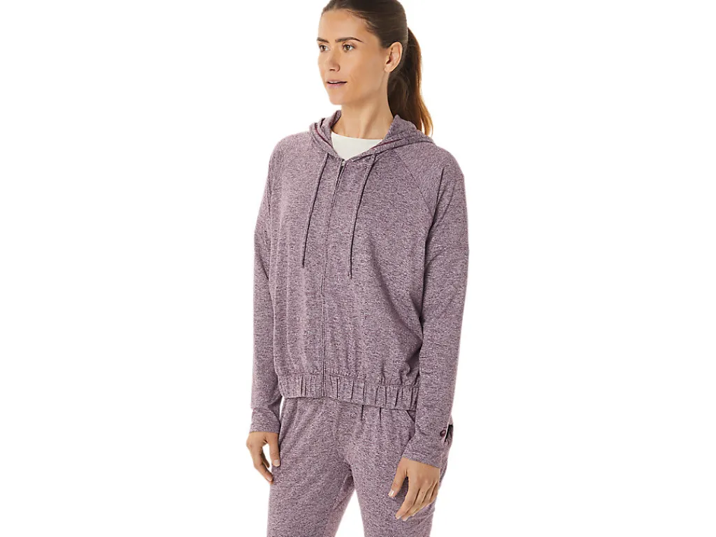 ASICS SOFT STRETCH KNIT FULL ZIP HOODIE-Women Hoodies & Sweatshirts