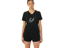 ASICS SPIRAL ;a; AIRBRUSH TIGER PRINT VNECK-Women Extended Sizes|T-Shirts & Tops