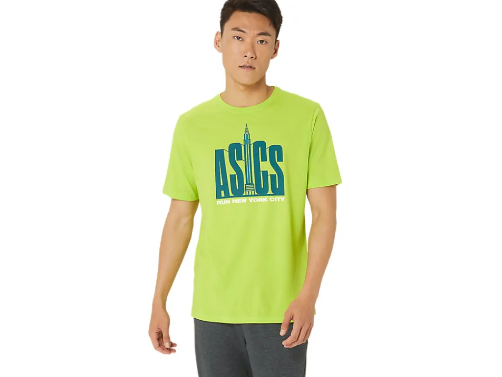 ASICS UNISEX RUN NYC RUN CLUB CREW TEE-Women Extended Sizes|T-Shirts & Tops