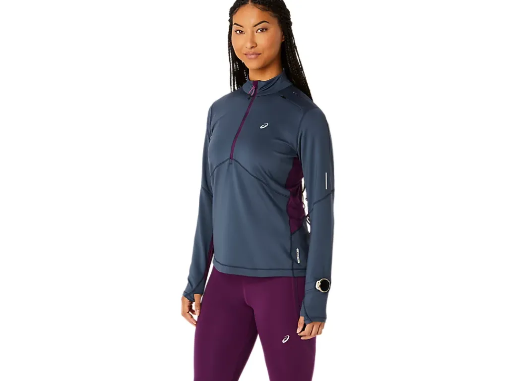 ASICS WINTER RUN 1/2 ZIP MID LAYER-Women T-Shirts & Tops