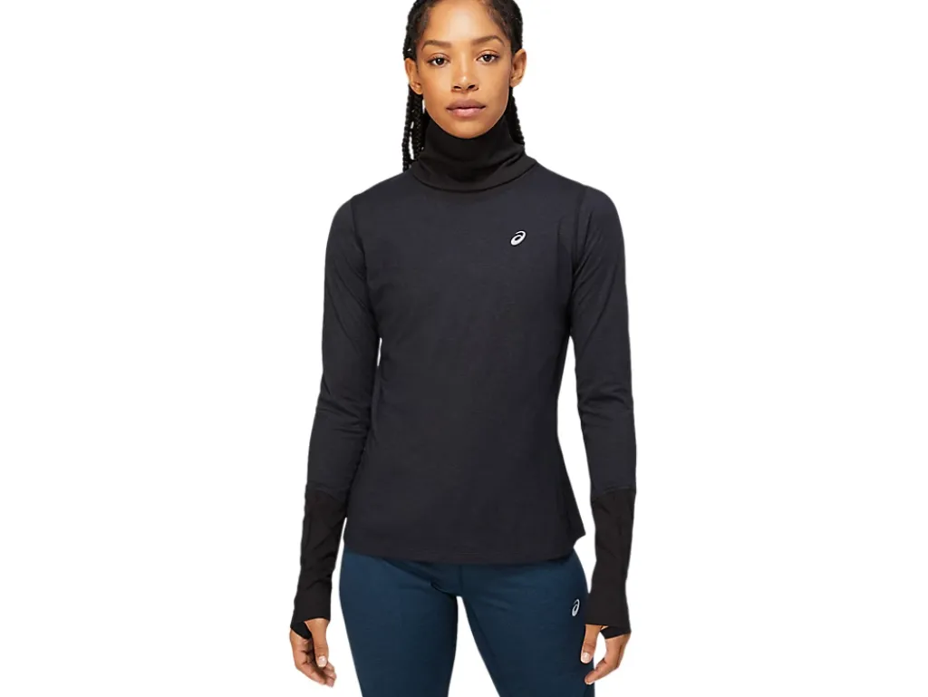 ASICS WOOL RIB LONG SLEEVE TOP-Women T-Shirts & Tops